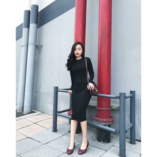 Đầm Body Thun gân
