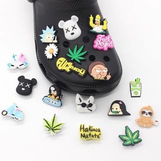 Giày Charm Funny Crocodile Ace crocs Jibbitz Set Crocodile Cloak Clasp PVC Unisex dành cho người lớn
