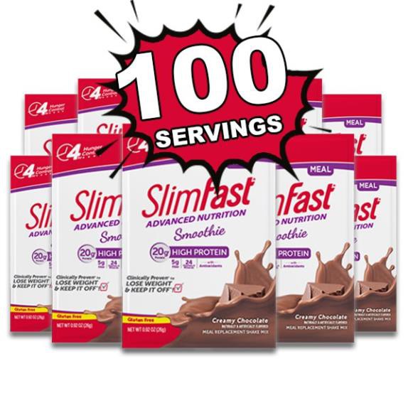 [SALE] Gói Dinh Dưỡng Thay Thế Bữa Ăn Giảm Cân SLIMFAST Advanced Nutrition Smoothies 30gram 1 gói