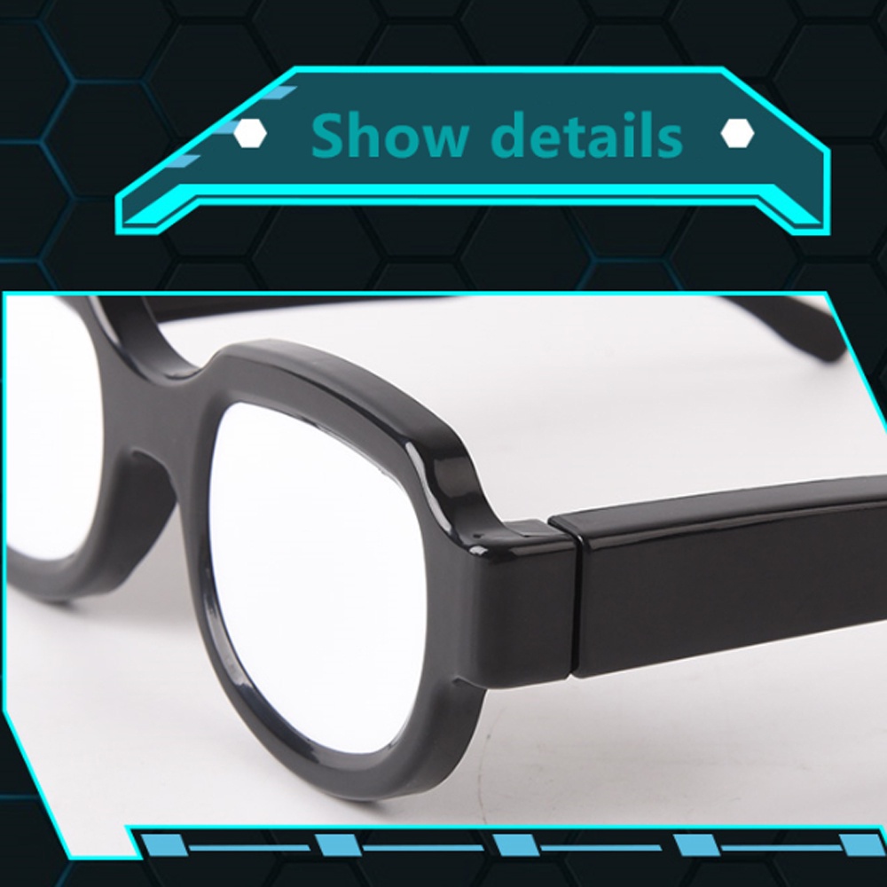 Mắt kính hóa trang thám tử Conan có đèn led sáng nhiều màu