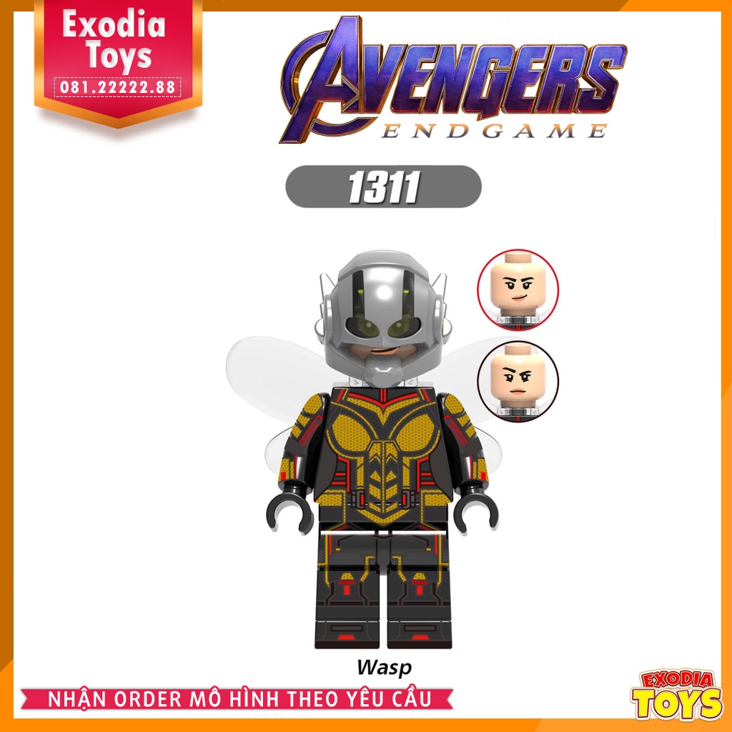 Xếp hình Minifigure Marvel Biệt đội siêu anh hùng Avengers Endgame - Đồ Chơi Lắp Ghép Sáng Tạo - XINH X0263