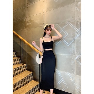 Chân Váy Body Dài Kèm Áo