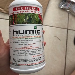 Phân bón rễ, bón lá TNC hume