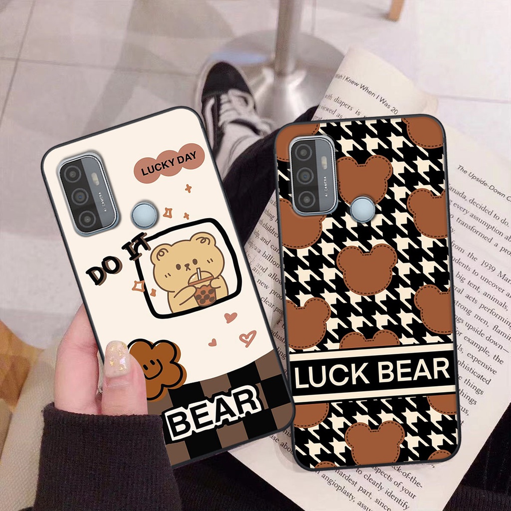 Ốp lưng Oppo A53 happy day, gấu bear dễ thương - BỀN - ĐẸP -BAO GIÁ TOÀN THỊ TRƯỜNG