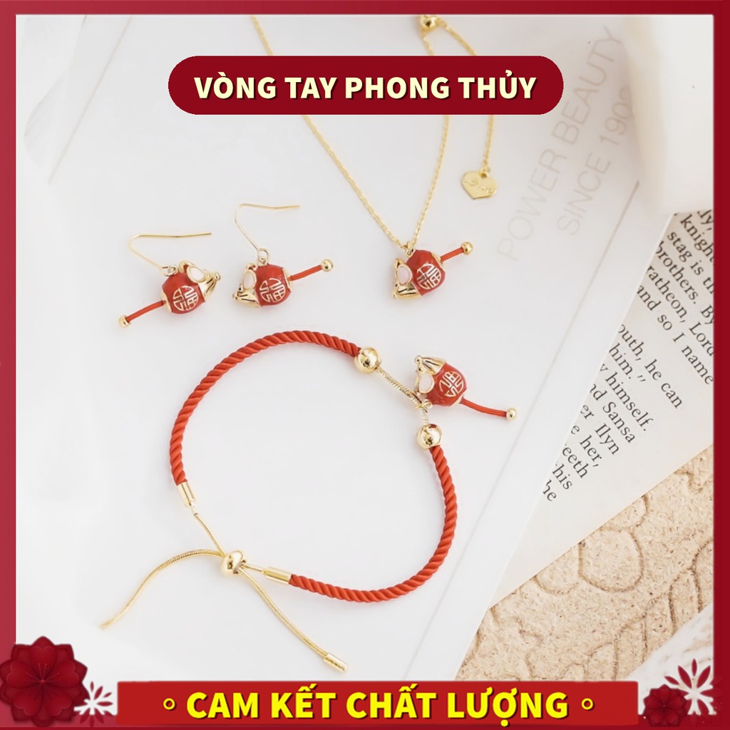 Vòng Tay/Lắc Tay Chuột Sứ Dây Đỏ Phong Thủy Mang May Mắn Cho Gia Chủ Đảm Bảo Chất Lượng - Bảo hành 2 năm