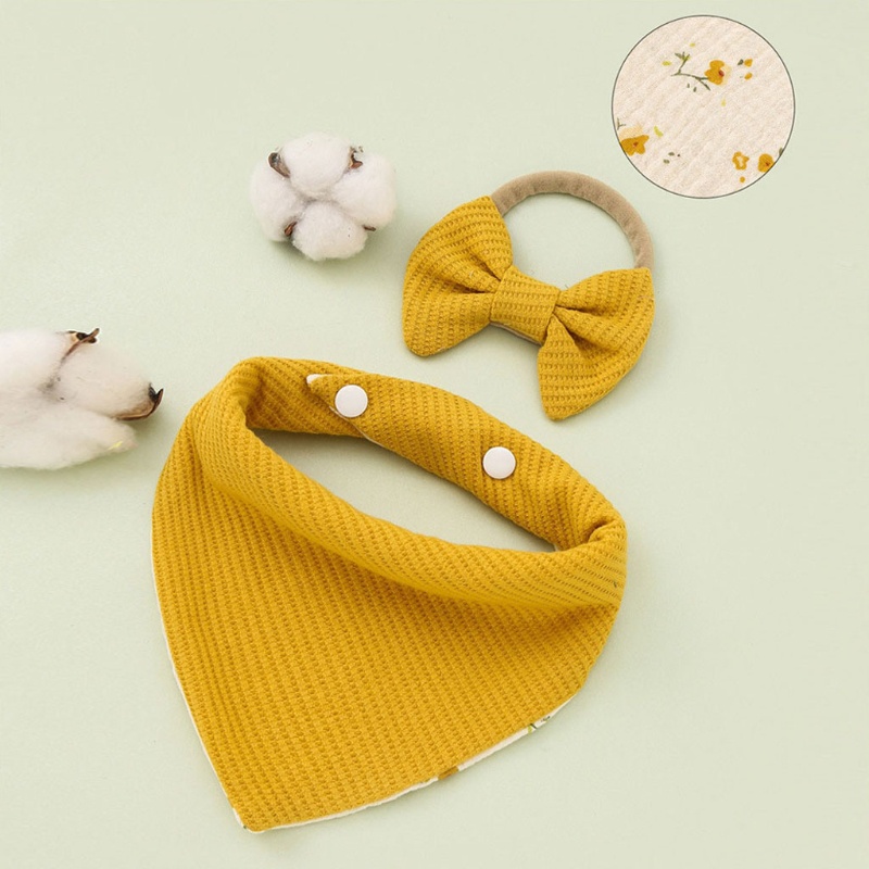 Yếm Ăn Vải Cotton Thấm Hút Tốt Cho Bé