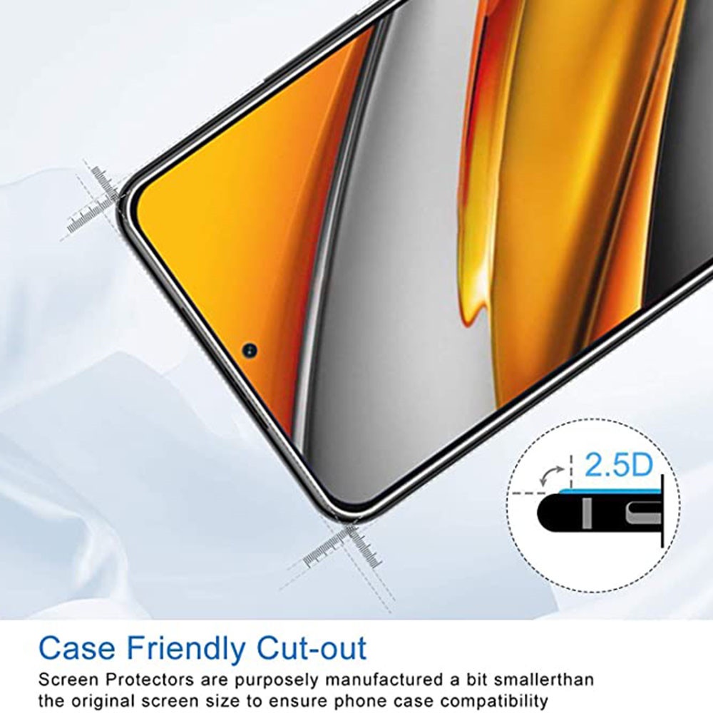 Kính Cường Lực Bảo Vệ Màn Hình Cho Xiaomi Mi 9T 10T 11T Pro 11 Lite Poco F2 F3 M3 M4 X3 X4 X5 Redmi Note 7 8 9 9S 10 10S 11 11S 12 12S 9A 9C 10C