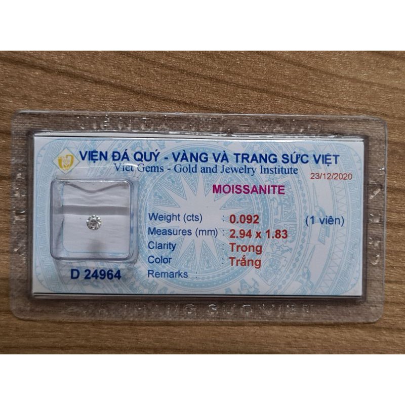 💥Moissanite ép vỉ ĐÍNH RĂNG 2li- 2.5 li-3li💥 Kim cương nhân tạo cao cấp Moissanite, loại 1 Đẹp Nhất