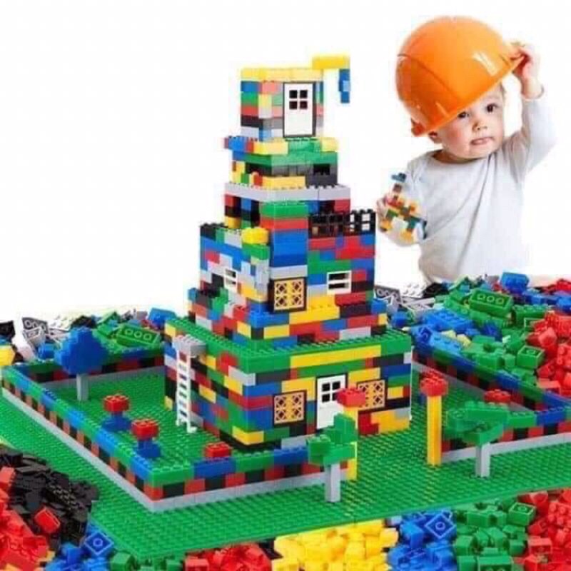 Bộ đồ chơi lego 1000 chi tiếp lắp ghép - Đồ chơi lego giúp bé tăng cường khả năng sáng tạo và phát triển trí tưởng tượng