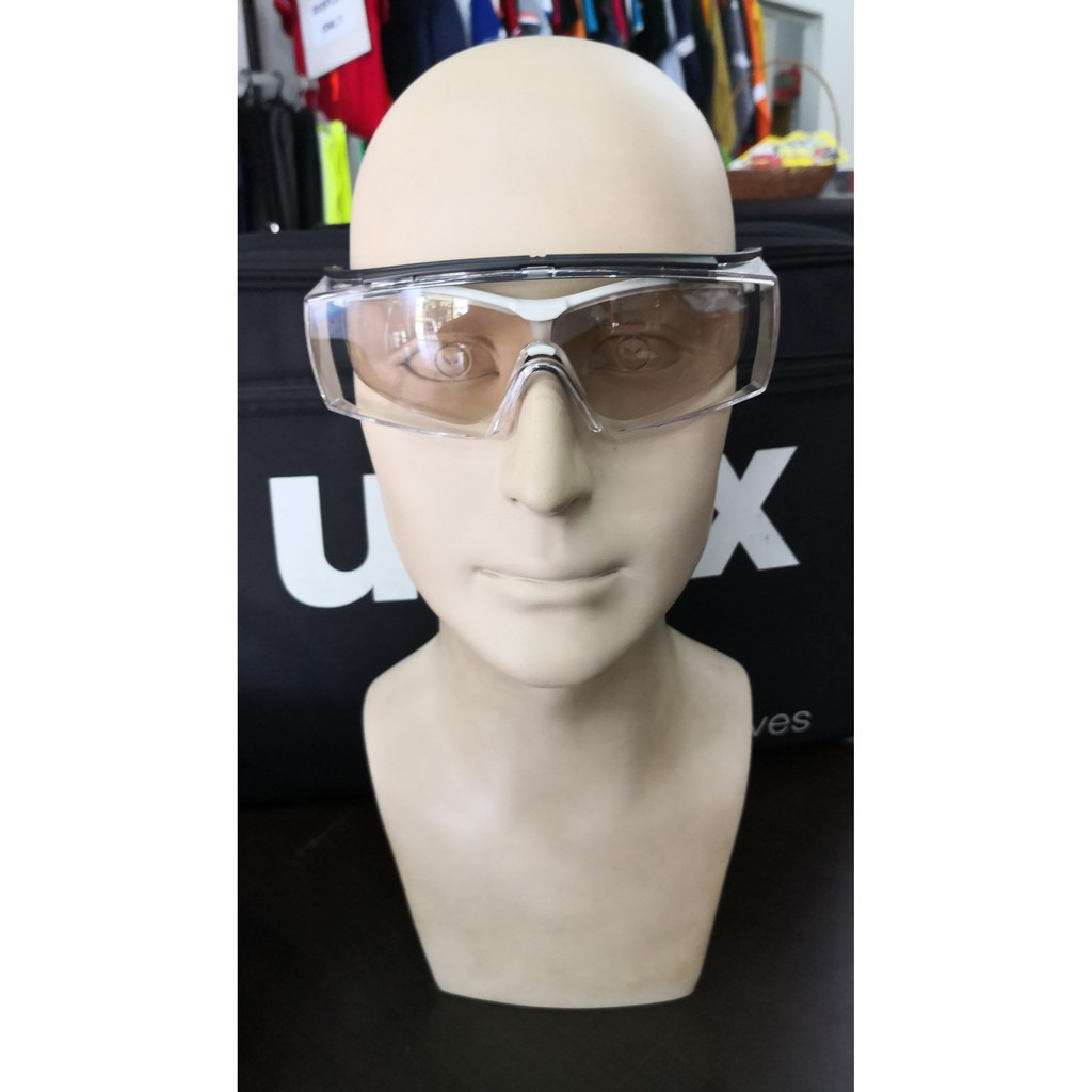 Kính Uvex 9169585 super f OTG spectacles, tròng kính phủ sapphire chống trầy xước 2 mặt (chỉ kèm khăn)