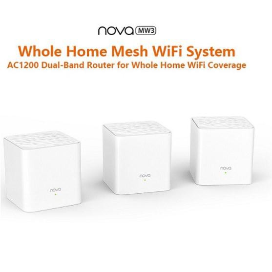 Bộ Phát Wifi Mesh Tenda Nova MW3 AC1200 (3 pack)