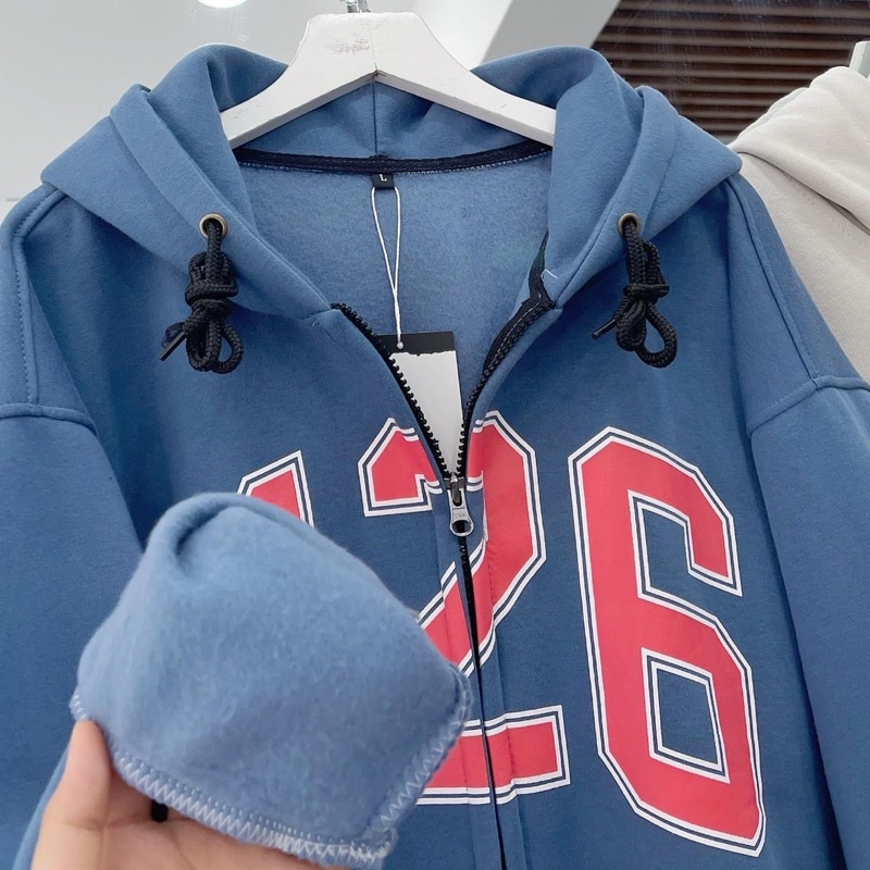 [sẵn] Áo Khoác Nỉ Zip Kéo Dáng To 426 [ nam nữ ] | BigBuy360 - bigbuy360.vn