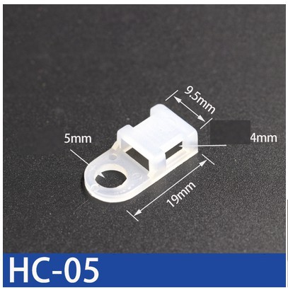 10 chiếc Đế nhựa cố định dây thít,đai dây thít HC1, HC-2, HC-2S, HC-04, HC-4, HC-05 có sẵn màu đen và trắng