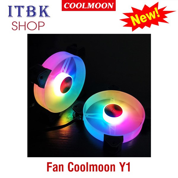 Quạt tản nhiệt, fan case Coolmoon V2 / V3 / V4 / V5 / V9 / V9 Plus / Y1 / U1 / Billow  - Kết nối Hub bán lẻ