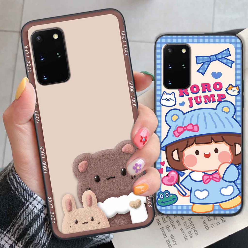 Ốp Samsung S20 / S20 Plus / S20+ bear brick, gấu đáng yêu, dễ thương