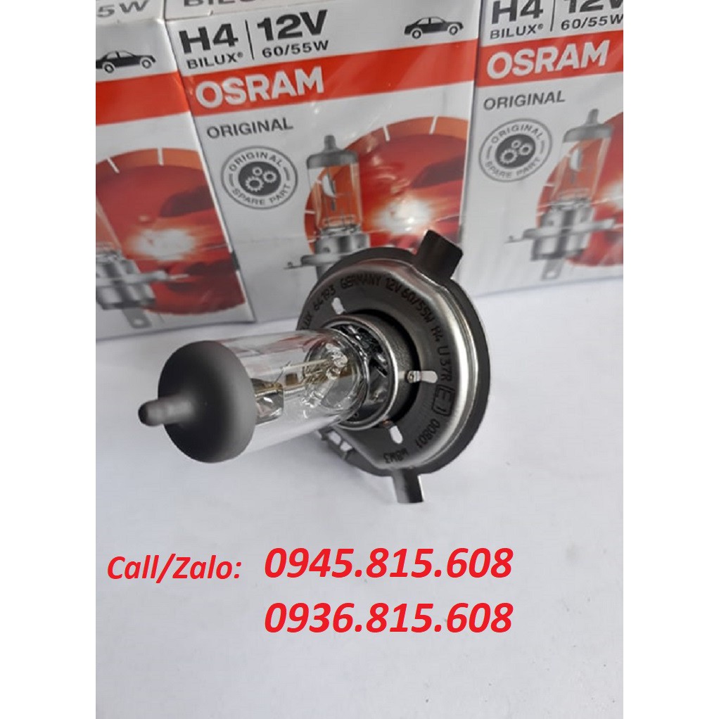 Bóng pha H4 OSRAM 12V-24V. Bóng đèn H4 12v-24v