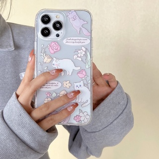 Ốp Điện Thoại TPU Mềm Trong Suốt Chống Sốc Hình Mèo Dễ Thương Cho IPhone 6 6S 7 8 Plus SE 2020 XR X XS Max 11 12 13 Pro Max