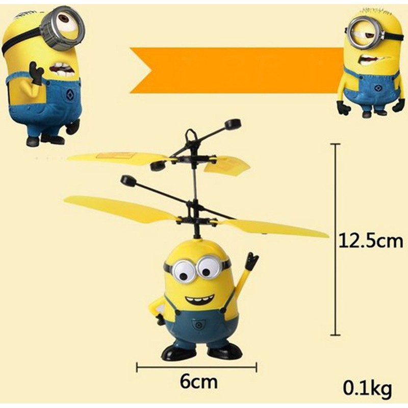 Đồ Chơi Máy Bay Trực Thăng Minion Cảm Ứng Cho Bé