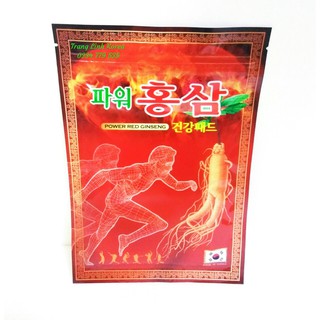Cao Dán Hồng Sâm Hàn Quốc, Cao Dán Sâm Power Đỏ, Túi 20 miếng