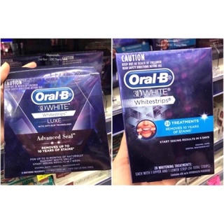 Miếng dán trắng răng Oral B 3D White Whitening Strips