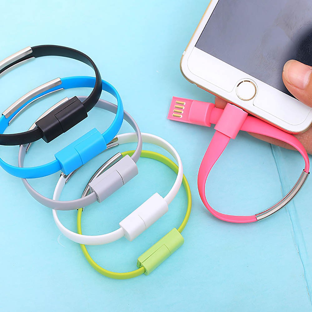 Cáp sạc dữ liệu USB kiêm vòng đeo tay cho iPhone 6/6s Plus 5S