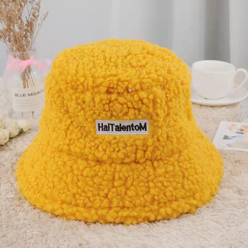 Mũ bucket lông cừu phong cách Hàn Quốc mềm mại -Phụ Kiện NỮ