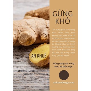 Gừng khô - thảo mộc an khuê