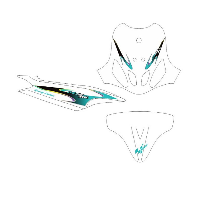 Tem rời dán xe mio