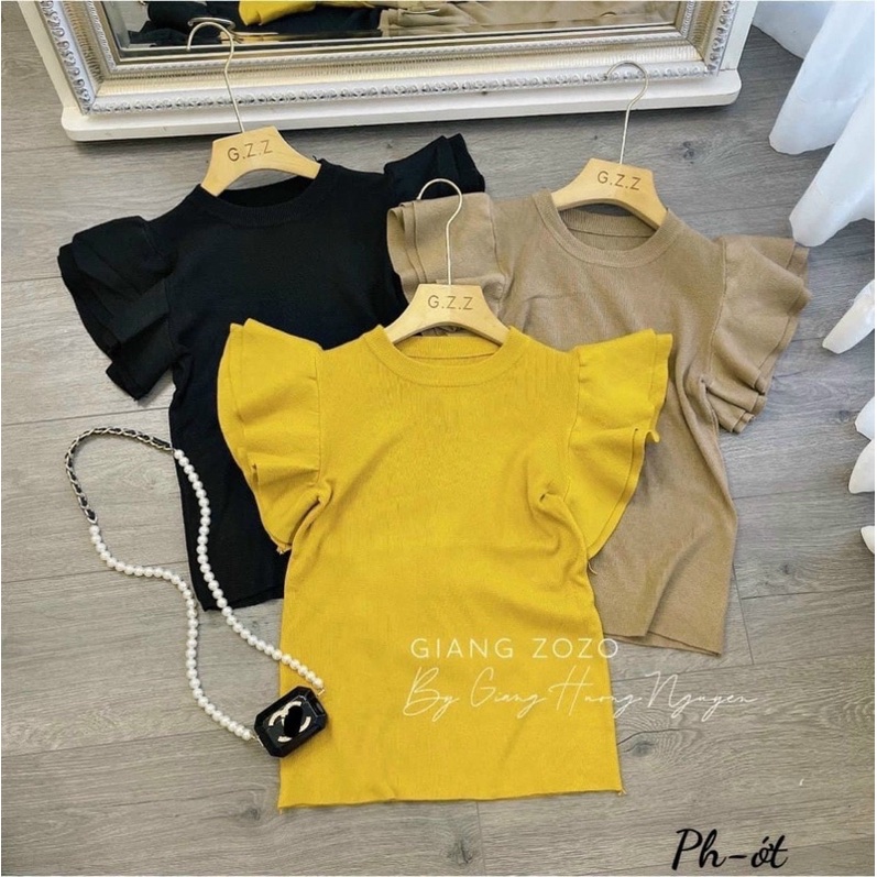 Áo len tay bèo cánh tiên siêu hot hit | BigBuy360 - bigbuy360.vn