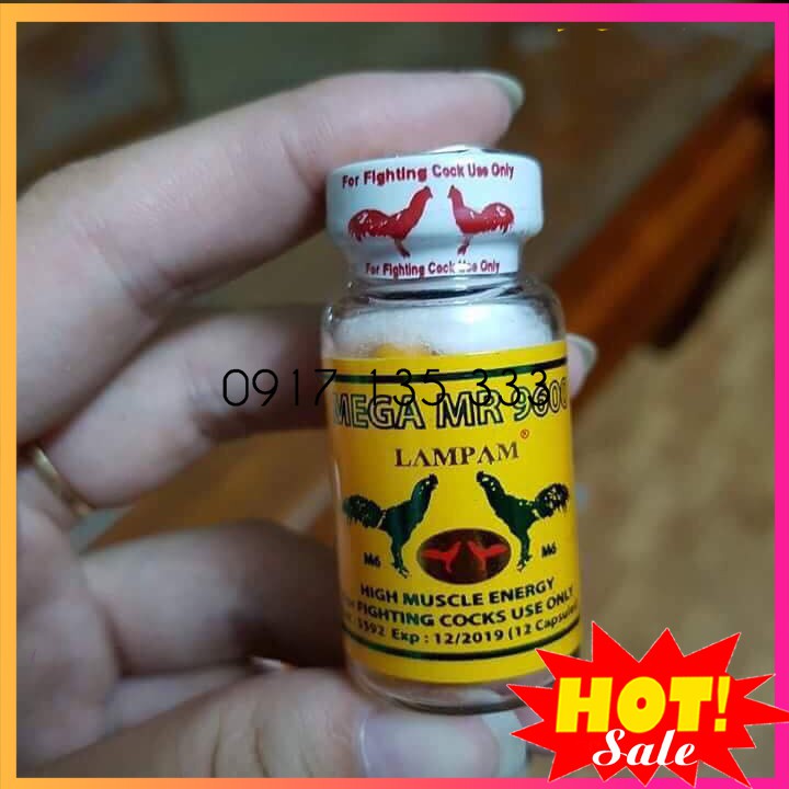 Thuốc Công Kích Lực, Tăng Bo, Lì Đòn MR 9600 Cho Gà Đá, Lọ 12 Viên