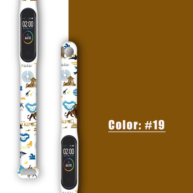 Dây Đeo Thay Thế Chất Liệu Silicon Hoạ Tiết Hoa Thời Trang Cho Mi Band 6/5/4/3