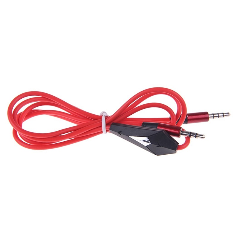 Dây Cáp Mở Rộng Nối Tai Nghe Đầu 3.5mm Thông Dụng Màu Đỏ Đen
