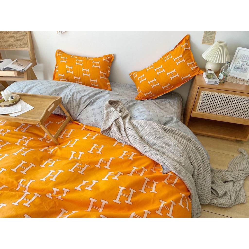 Bộ Vỏ Chăn Ga Gối Nhập Khẩu Họa Tiết Thương Hiệu Chất Liệu Cotton Poly