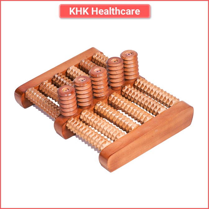 Combo 5 massage chân gỗ hỗ trợ lưu thông máu, giảm stess mỏi chân