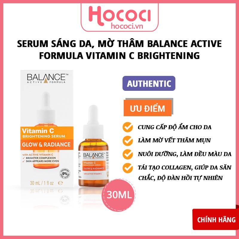 ✅[CHÍNH HÃNG] Tinh Chất Serum Balance Active Formula Vitamin C Brightening 30ml