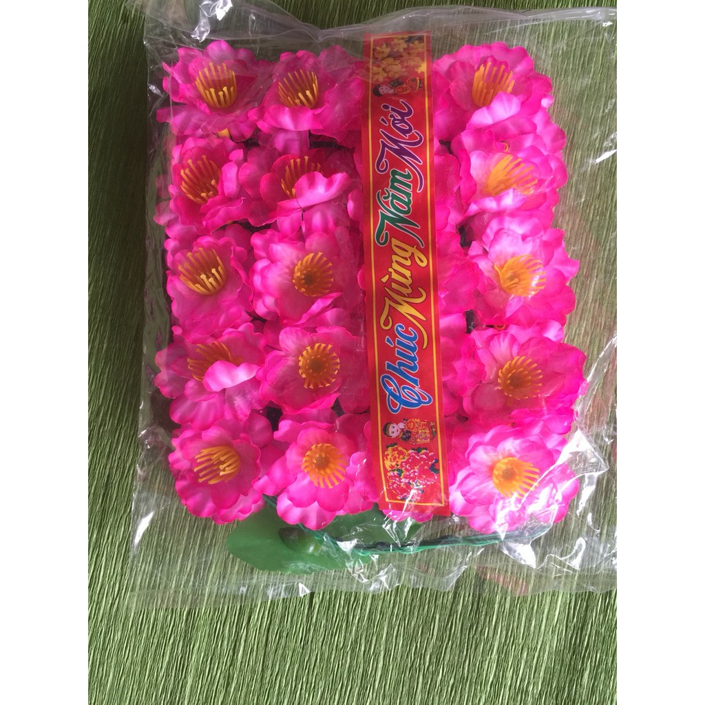 100GR hoa đào hoa mai giả gắn cây trang trí