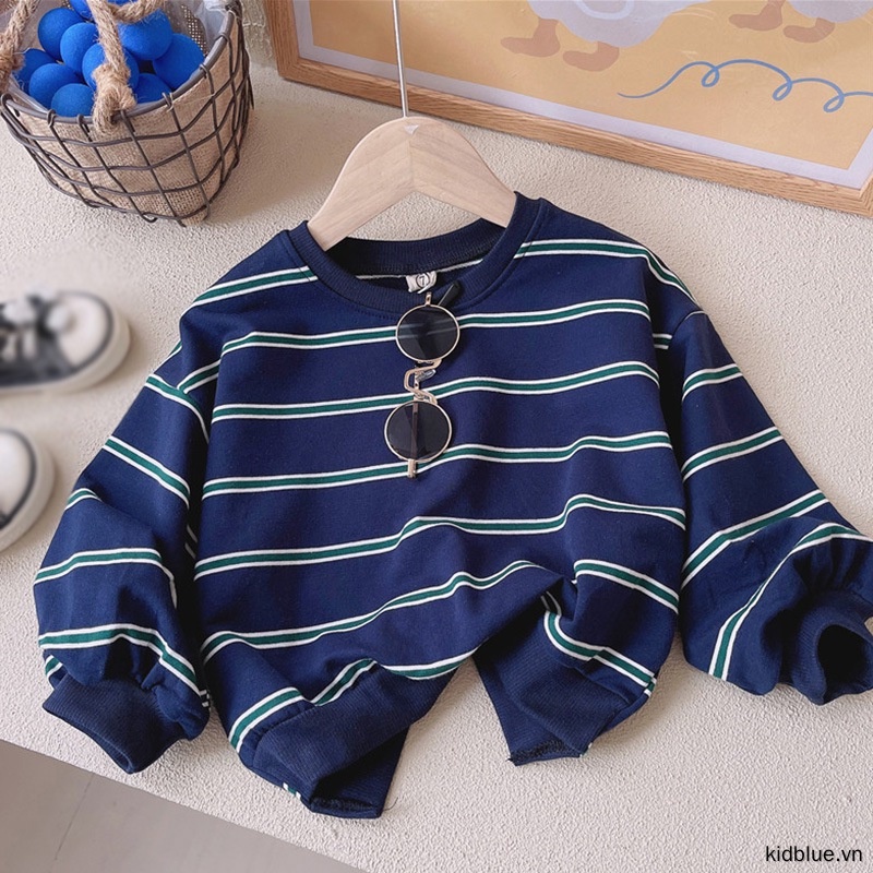Set Áo Tay Dài Phối Quần Jeans Ống Rộng Thời Trang Cho Bé