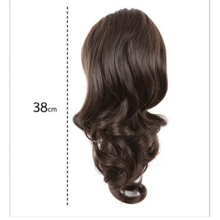 Tóc giả ngoặm xoăn lọn 38cm