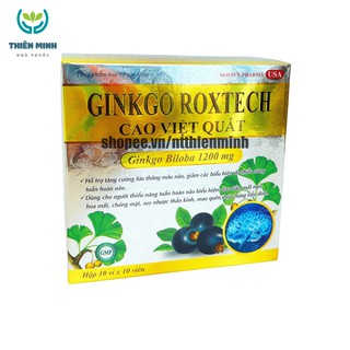 Hoạt huyết dưỡng não GINKGO BILOBA 1200mg giúp bổ não, tăng cường trí nhớ - Hộp 100 viên