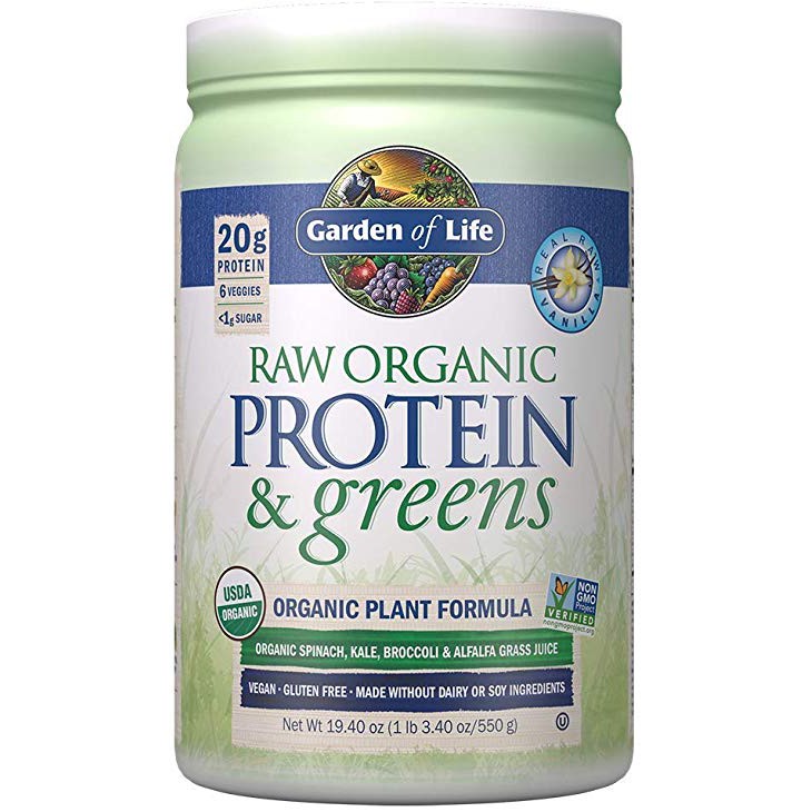 Bột raw organic protein & greens Garden of Life