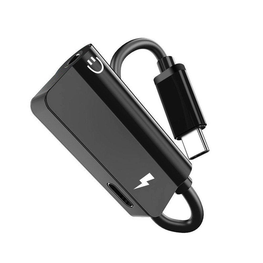Bộ chuyển đổi USB C loại C 2 trong 1 Sạc sang sạc / Jack cắm tai nghe 3,5 mm Cáp âm thanh cho Samsung Note 8 9 S8 S9 S10