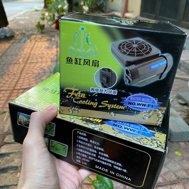 Quạt làm mát bể cá ,quạt tản nhiệt bể thủy sinh giảm nhiệt từ 2 - 4 độ siêu êm điểu chỉnh xoay 100 độ tiện lợi