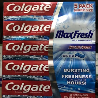 Kem đánh răng Colgate Maxfresh USA 215g