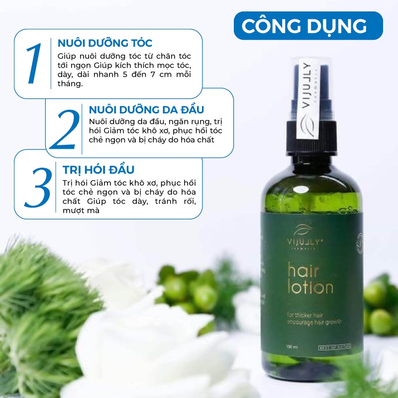 Tinh Dầu Bưởi Vi Jully - Giảm Rụng - Kích Thích Mọc - Làm Dài Tóc Việt Nam 100ml