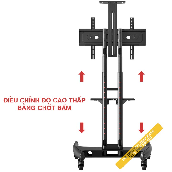 Giá Treo Tivi Di Động NB AVA1500 32 - 65 Inch - Kệ Treo Tivi Phòng Họp Hội Nghị Trực Tuyến Có Bánh Xe