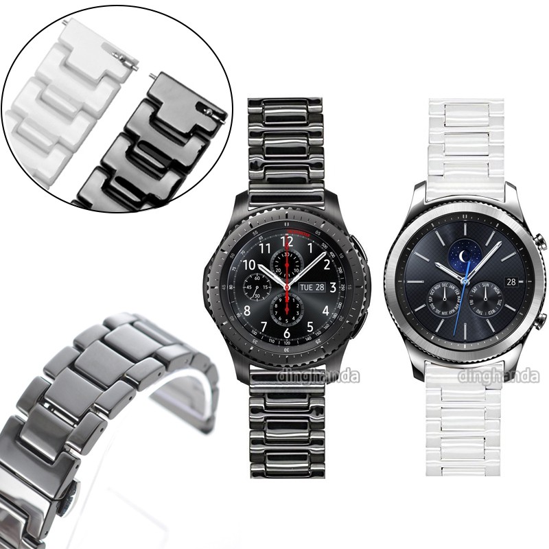 Dây gốm sứ cao cấp cho đồng hồ Samsung Gear S3 Classic Frontier