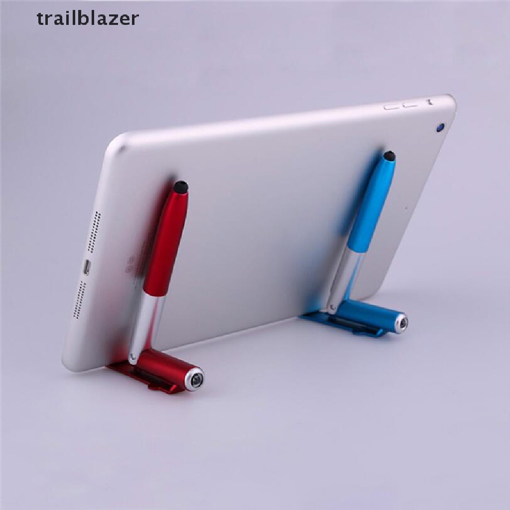 trailblazer Multifunction 4 in 1 Touch Screen Ballpoint Pen Folding LED Light Mobile Stand UIO