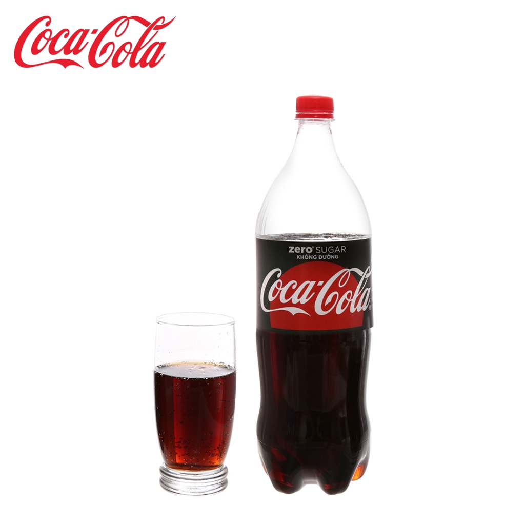 LỐC 6 CHAI NƯỚC NGỌT KHÔNG ĐƯỜNG ZERO SUGAR COCA COLA 1.5L