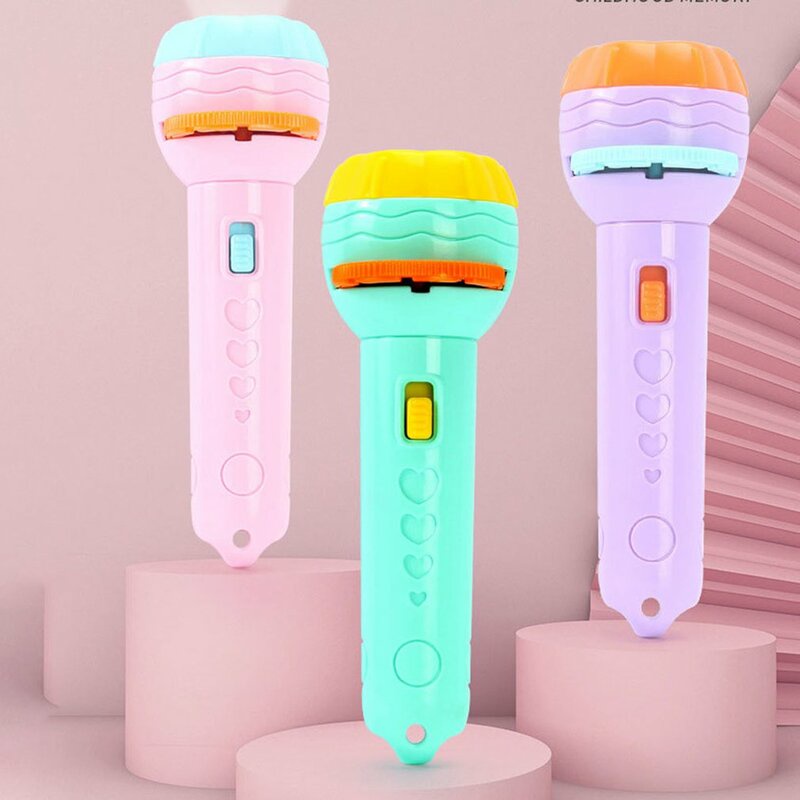 Đèn Pin Chiếu Hình 3D, có 80 Hình Chiếu Động Vật Ngỗ Nghĩnh Đáng Yêu