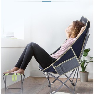Ghế xếp gập tựa đi du lịch Dã Ngoại European Outdoor - xanh